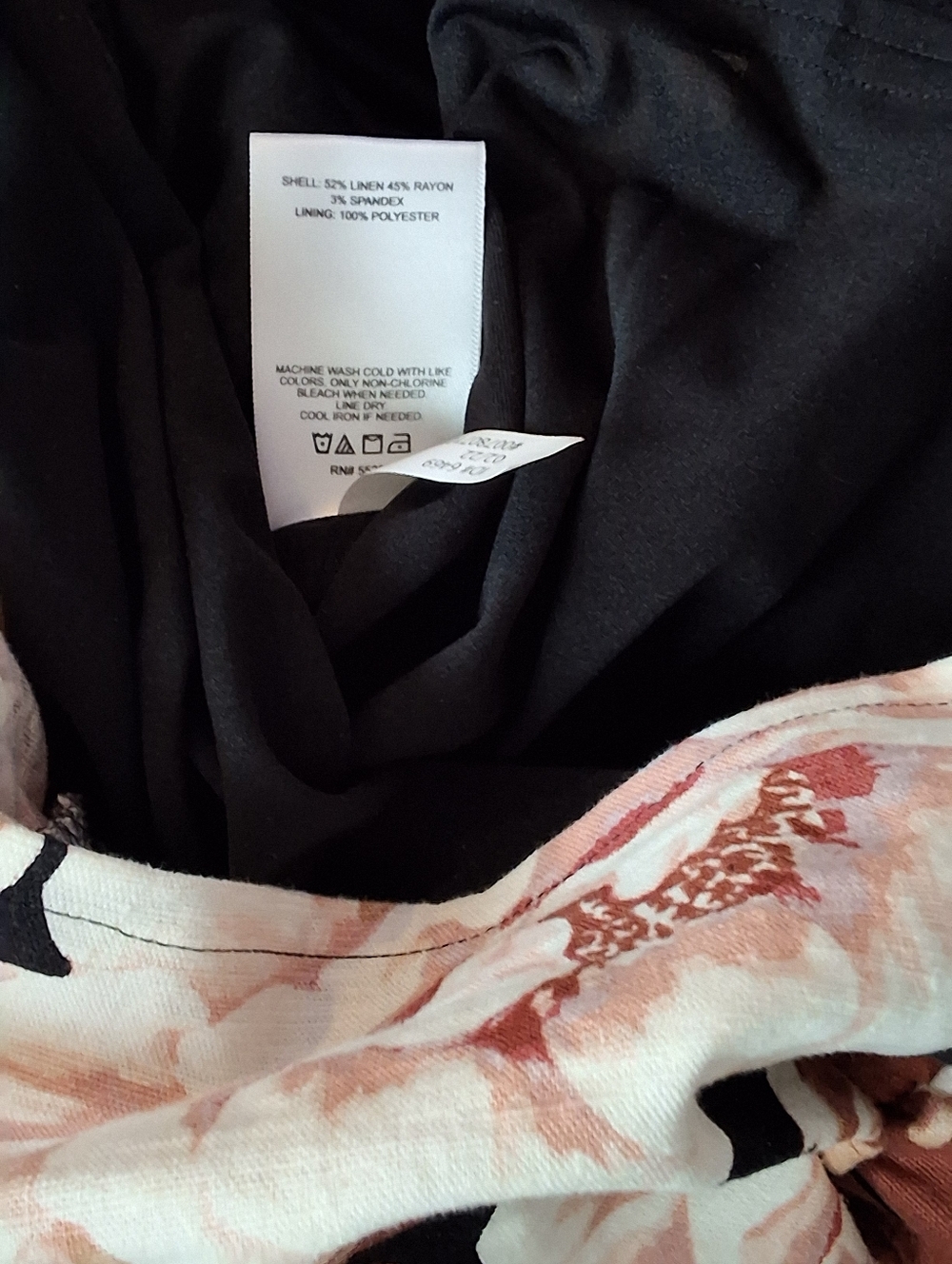 Express Stretch Linen Floral Sheath Dress Size M NWT - Picture 4 of 5